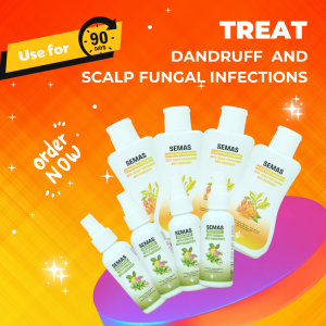 90-Day Treatment to Eliminate Dandruff, Itching, and Scalp Fungus with SEMAS