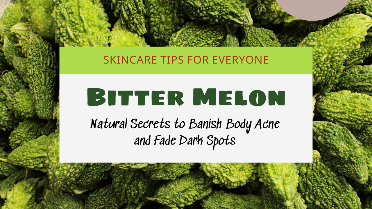 THE BENEFITS OF BITTER MELON IN REDUCING BODY ACNE AND LIGHTENING DARK SPOTS THE BENEFITS OF BITTER MELON IN REDUCING BODY ACNE AND LIGHTENING DARK SPOTS